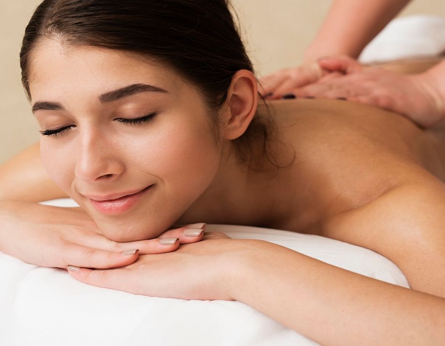 Relaxing back massage